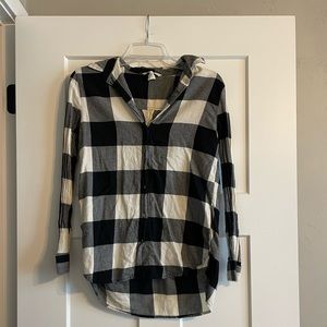 H&M Black & White Buffalo Shirt